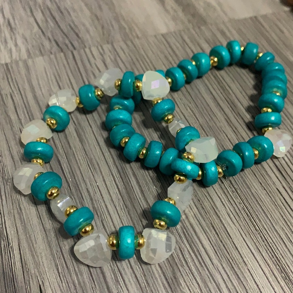 Blue handmade set